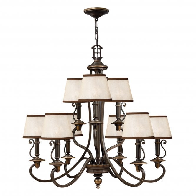 Hinkley Hinkley Plymouth 9 Light Chandelier - Olde Bronze