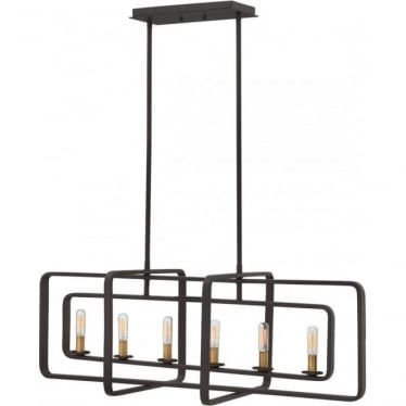 Quentin 6 Light Island Chandelier - Buckeye Bronze