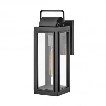 Sag Harbor Single Small Wall Lantern - Black