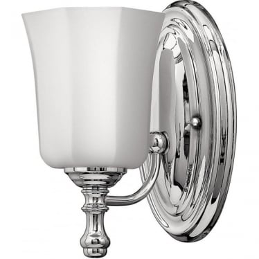 Shelly Single Bathroom Wall Light - Polished Chrome