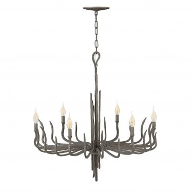 Spyre 6 Light Chandelier - Metallic Matte Bronze