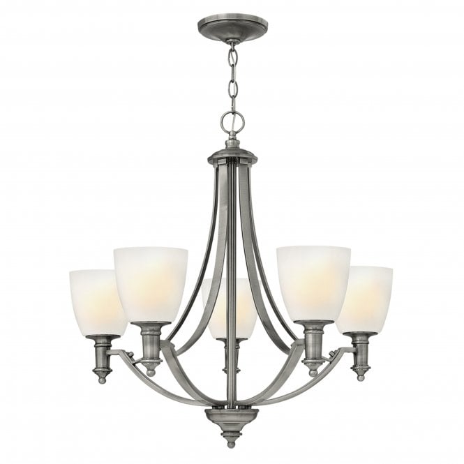 Hinkley Hinkley Truman 5 Light Chandelier - Antique Nickel