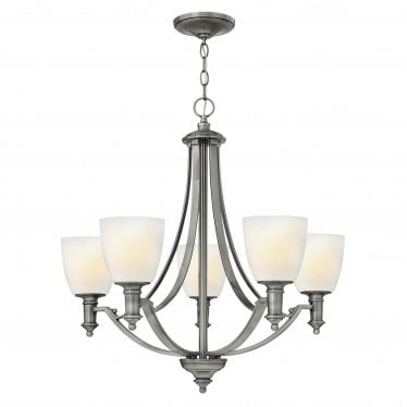 Truman 5 Light Chandelier - Antique Nickel