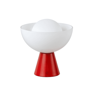 Dome Cordless Table Lamp - Jam Red