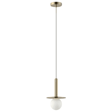 Plate Pendant Ceiling Light - Brass