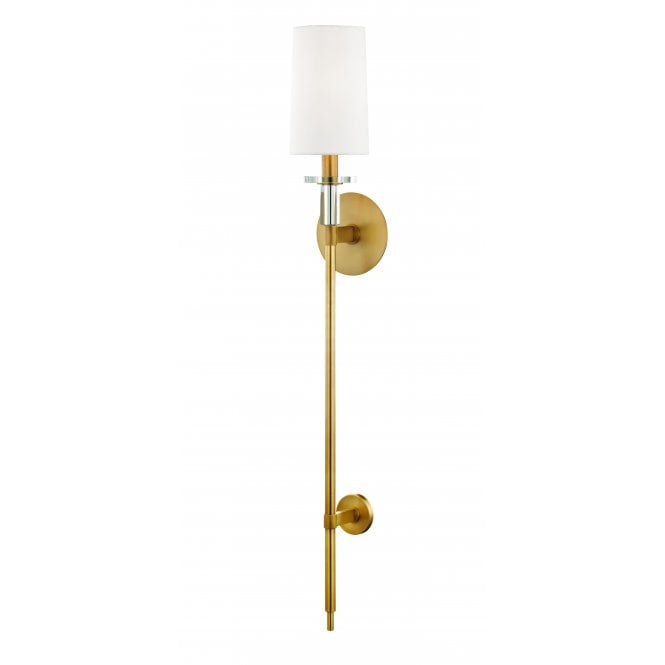 Hudson Valley Lighting Hudson Valley Lighting Amherst Large 1 Light Wall Sconce Light - Aged Brass