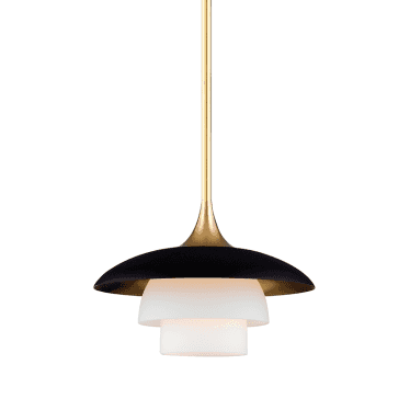 Barron 1 Light Pendant - Aged Brass