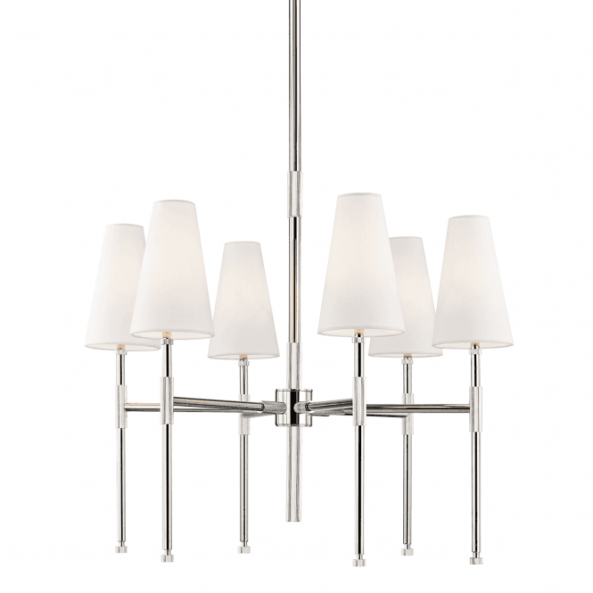 Hudson Valley Lighting Hudson Valley Lighting Bowery 6 Light Chandelier - Polished Nickel