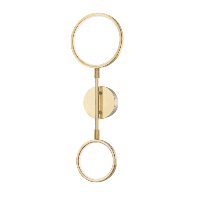 Hudson Valley Lighting Hudson Valley Lighting Saturn 2 Light LED Wall Sconce Light - Aged Brass