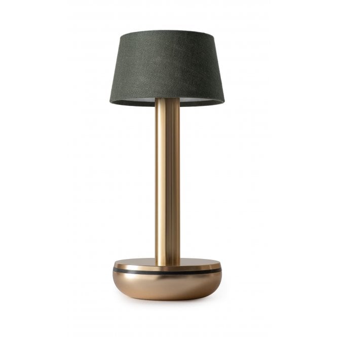 Humble Humble Two Table Light - Gold & Emerald Linen