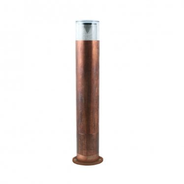 Bollard 300mm GU10 (90mm Flange Mounted) - Copper - Mains