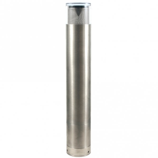 Hunza Outdoor Lighting Hunza Outdoor Lighting Pure LED Bollard 700mm (Surface Flange Mounted) Retro - Stainless Steel - Mains