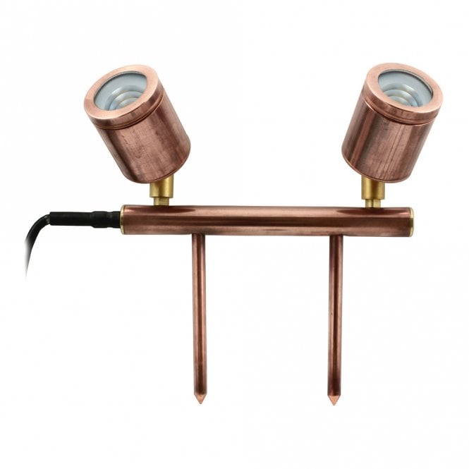 Hunza Outdoor Lighting Hunza Outdoor Lighting Pure LED Twin Bar Light - Copper - Low Voltage