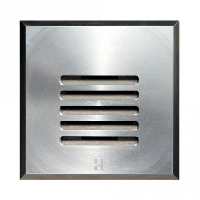 Hunza Outdoor Lighting Hunza Outdoor Lighting Step Light Louvre Square GU10 - Stainless Steel - Mains