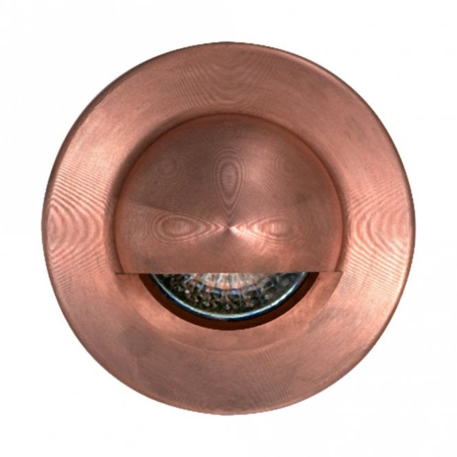 Hunza Outdoor Lighting Hunza Outdoor Lighting Step Light Solid Eyelid GU10 - Copper - Mains