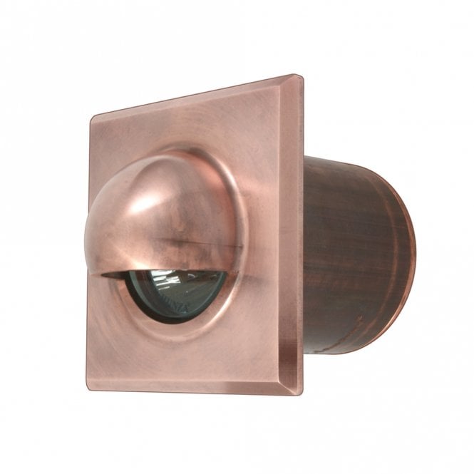 Hunza Outdoor Lighting Hunza Outdoor Lighting Step Light Solid Eyelid Square - Copper - Low Voltage