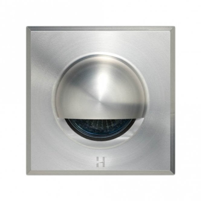 Hunza Outdoor Lighting Hunza Outdoor Lighting Step Light Solid Eyelid Square GU10 - Stainless Steel - Mains