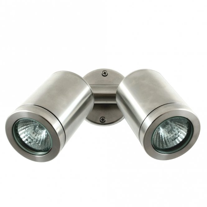 Hunza Outdoor Lighting Hunza Outdoor Lighting Twin Wall Spot - Stainless Steel - Low Voltage