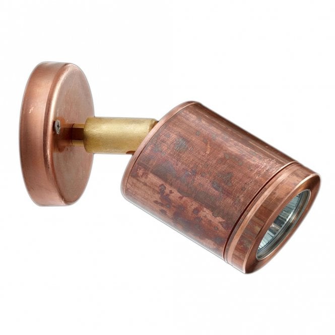 Hunza Outdoor Lighting Hunza Outdoor Lighting Wall Spot GU10 - Copper - Mains