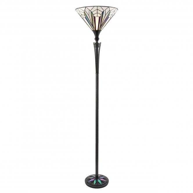 Interiors 1900 Interiors 1900 Astoria UpLighter Floor Lamp - Tiffany Glass