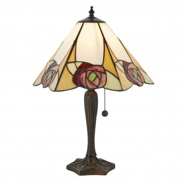 Ingram Medium Table Lamp - Tiffany Glass