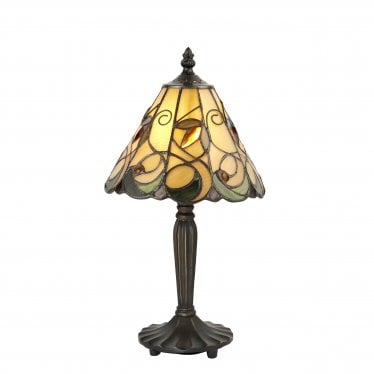 Jamelia Mini Table Lamp - Tiffany Glass