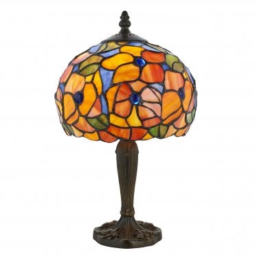 Josette Small Table Lamp - Tiffany Glass