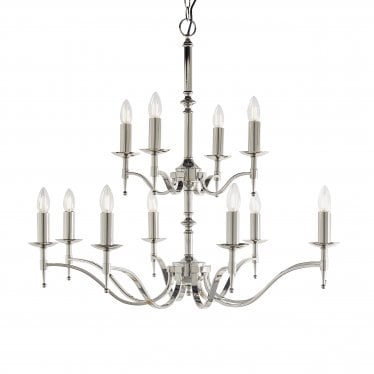 Stanford 12 Light Pendant - Nickel