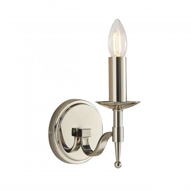 Interiors 1900 Interiors 1900 Stanford Single Wall Light - Nickel