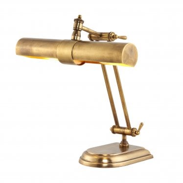 Winchester 2 Light Table Lamp - Solid Mellow Brass