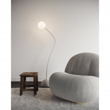 Moony 145cm Floor Lamp - Matt White