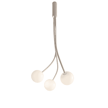 Moony 3 Light Ceiling Lamp - Matt White