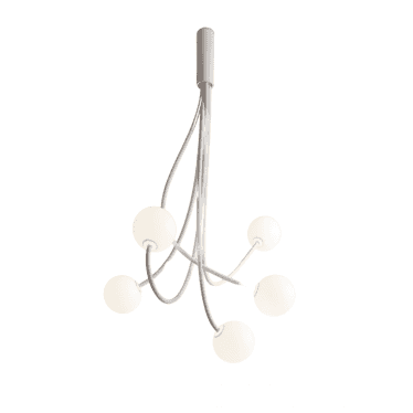 Moony 5 Light Ceiling Lamp - Matt White