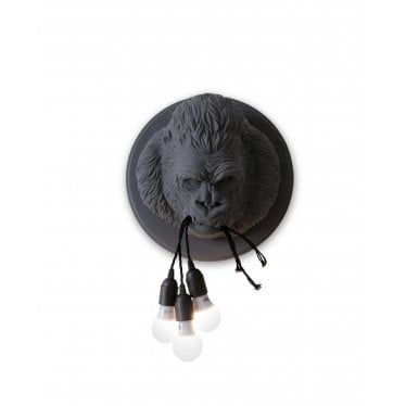 Ugo Rilla Gorilla Wall Lamp - Grey Ceramic