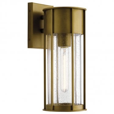 Camillo 1 Light Medium Wall Lantern - Painted Natural Brass