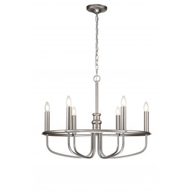 Kichler Capitol Hill 6 Light Chandelier - Brushed Nickel