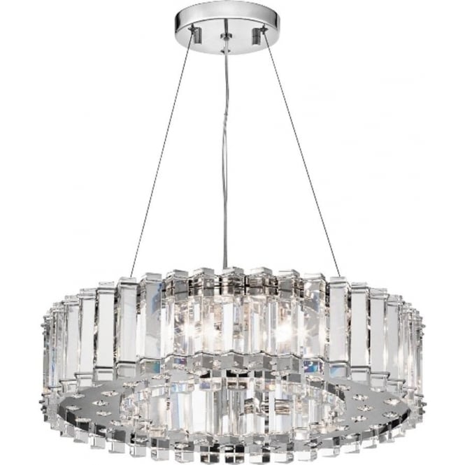 Kichler Kichler Crystal Skye 8 Light Bathroom Chandelier - Chrome