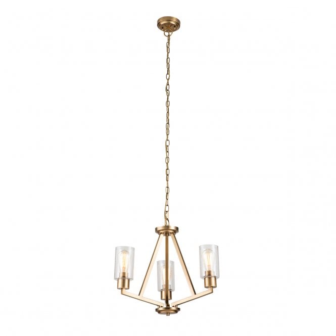 Kichler Kichler Deryn 3 Light Chandelier - Natural Brass