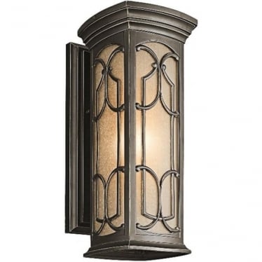 Franceasi Single Medium Wall Lantern - Olde Bronze