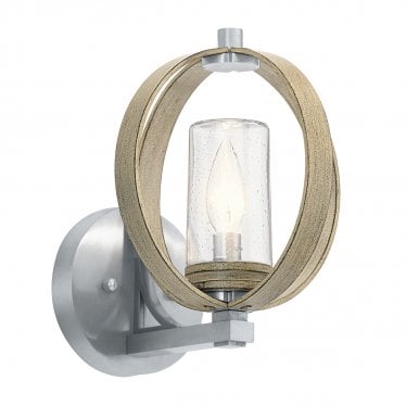 Grand Bank Single Outdoor Wall Light - Distressed Antique Grey