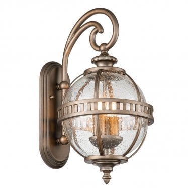 Halleron 2 Light Wall Lantern - Burnished Bronze