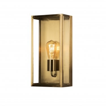 Carpi Large Half Lantern - Brass