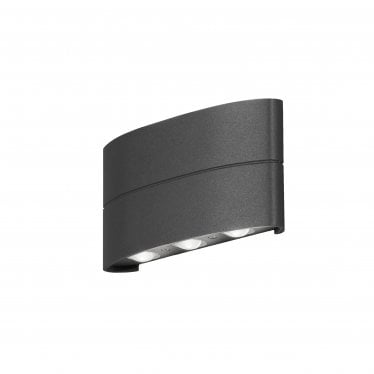 Chieri Rounded LED Wall Light - Anthracite