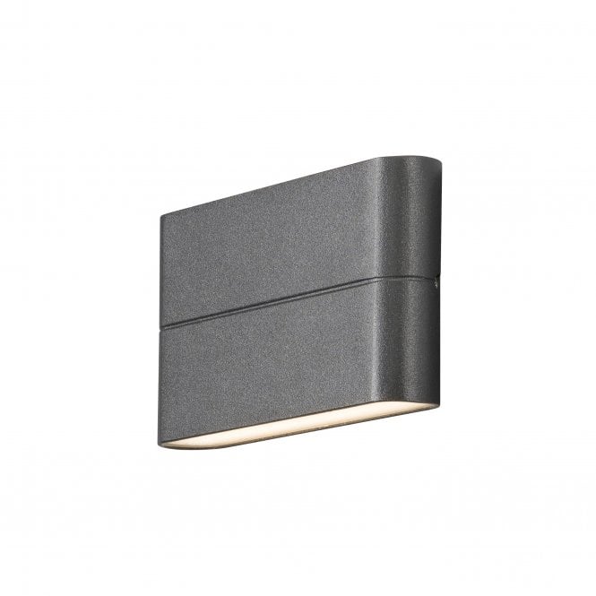 Konstsmide Konstsmide Chieri Wide 9cm Oblong LED Wall Light - Anthracite