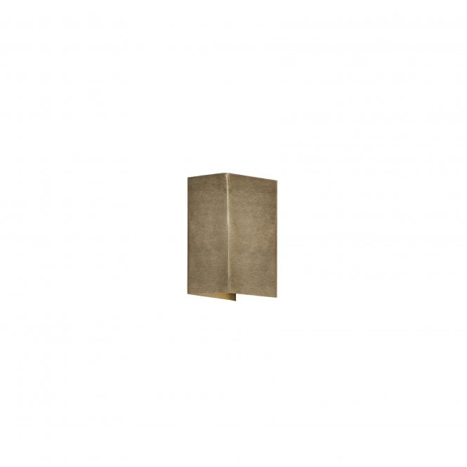 Konstsmide Konstsmide Cremona Rectangular LED Up/Down Wall Light - Brass