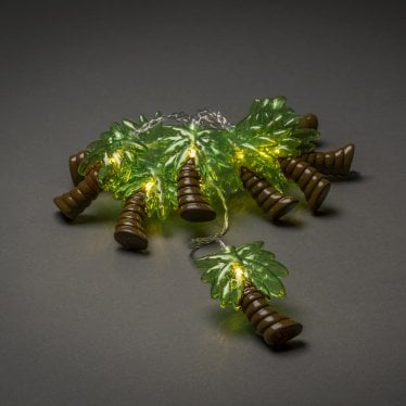 Festoon 1.8m Decorative Light Set - 10 LED Palm Trees - Battery Operated