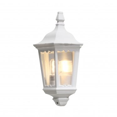 Firenze Flush Half Lantern - Matt White