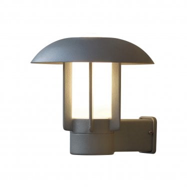 Heimdal Wall Light - Grey with Opal Glass