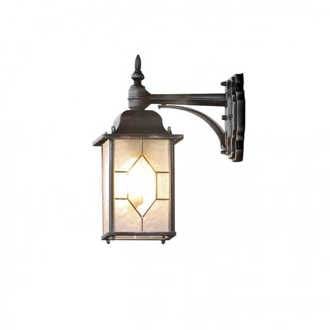 Konstsmide Konstsmide Milano Down Wall Lantern - Black