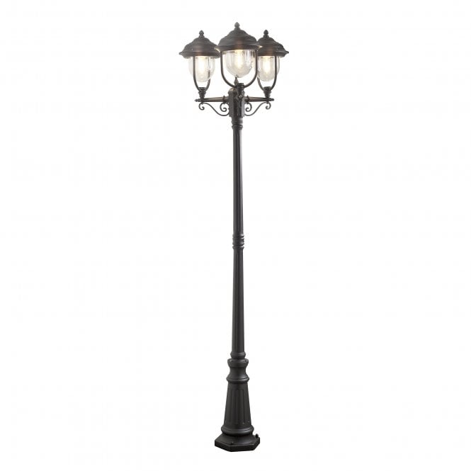 Konstsmide Konstsmide Parma Triple Head Lampost - Matt Black